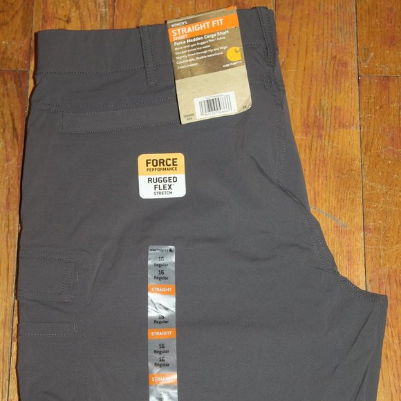 BNWT Carhartt Force Rugged Flex Straight Fit Short Pants - Picture 1 of 4